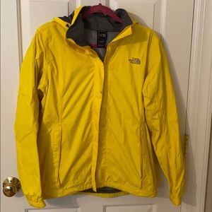 Yellow The North Face Rain Jacket